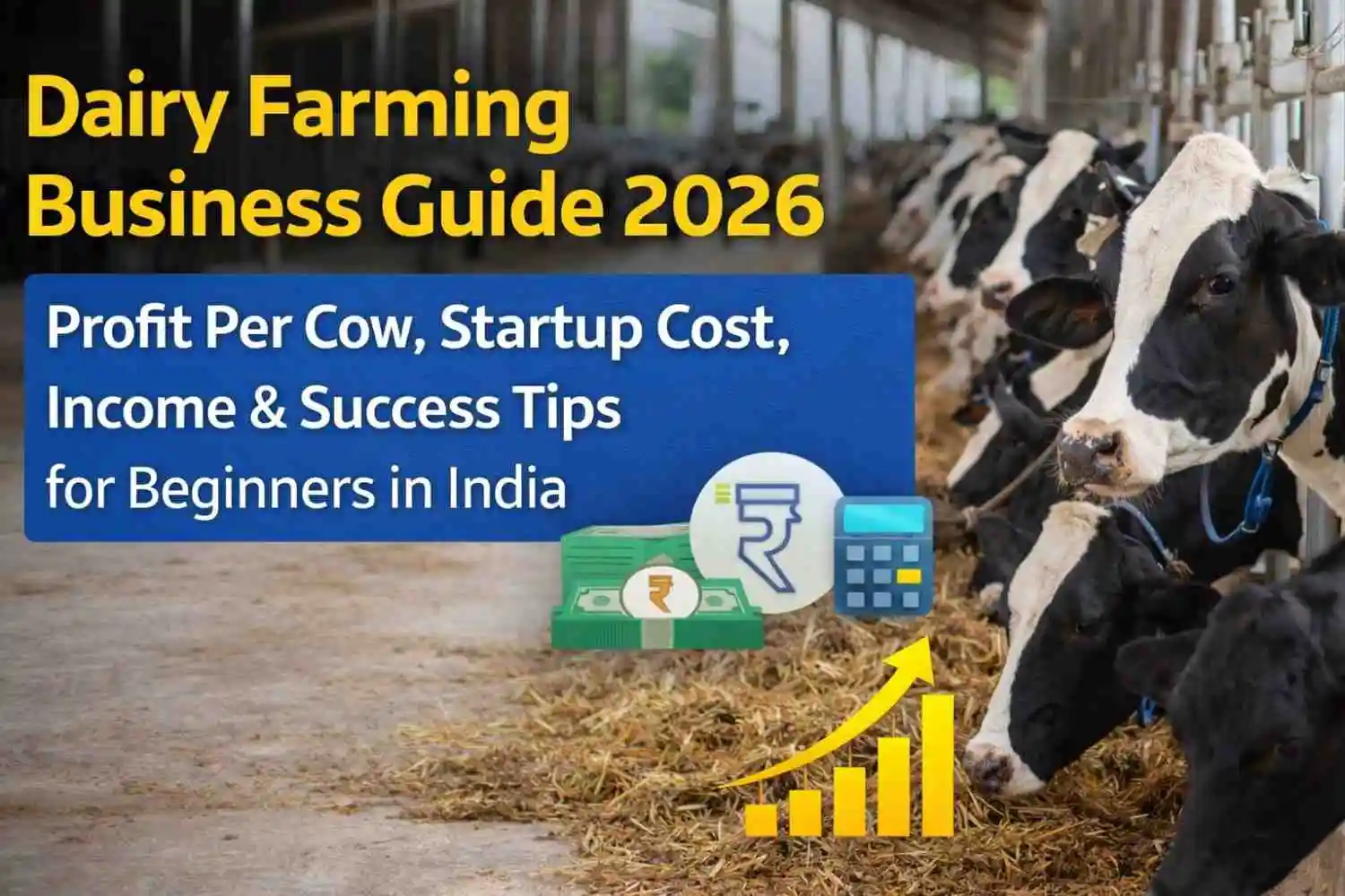 Dairy Farming Business Guide 2026: Profit Per Cow, Startup Cost, Income & Success Tips for Beginners in India