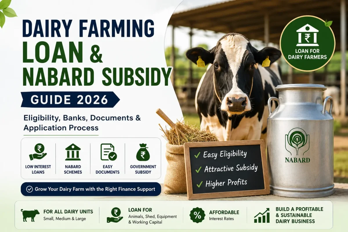 dairy farm loans nabard subsidy