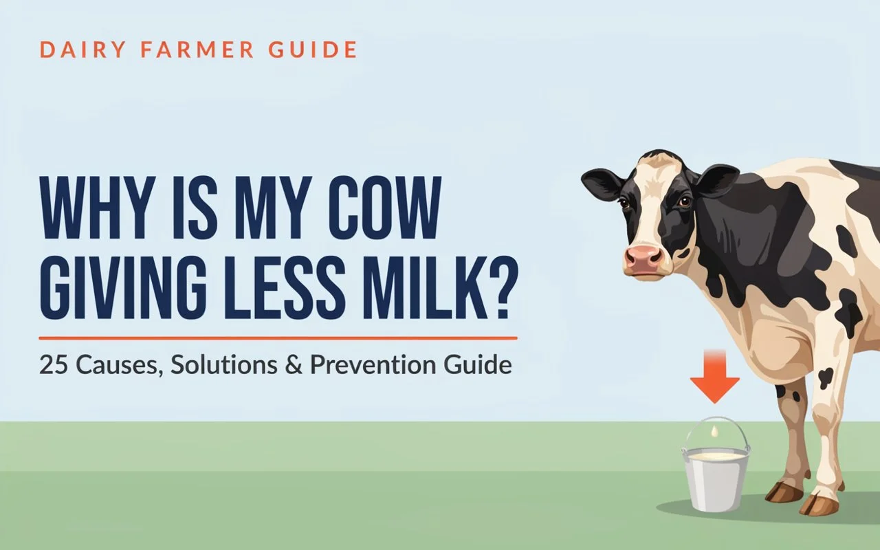 cow giving less milk