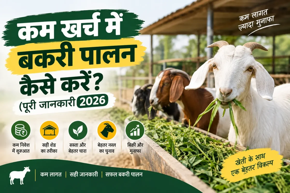 कम खर्च में बकरी पालन कैसे करें